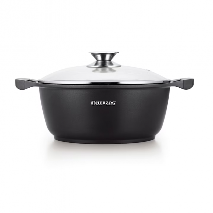 Oala cu capac HR-CAS32M, acoperire din marmura, 32cm/8.6L [1]
