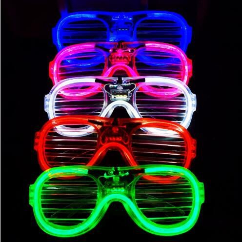 Ochelari de Petrecere cu LED, Flippy, Model Grilaj, din Plastic, 3 Moduri de Iluminat, Marime Universala, Multicolor [5]