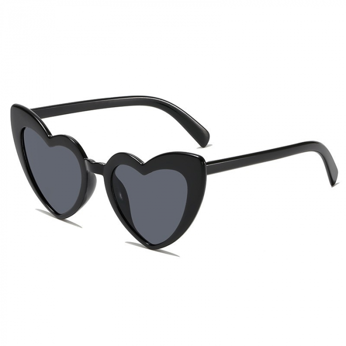 Ochelari in Forma de Inima, Flippy, pentru Petrecerea Burlacitelor, Tematica Nunta, Protectie Soare, 14.7x4.9x14.2 cm, Negru [1]