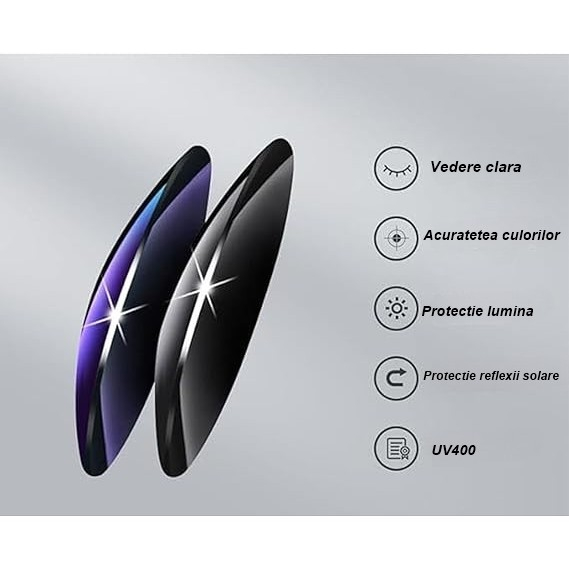 Ochelari de Soare, Flippy, Polarizati, pentru Condus, Ciclism, cu Posibilitatea Purtarii peste Ochelarii de Vedere, 400 UV, cu Lentila Neagra pentru Protectie, Rama Neagra, 15x5 cm [4]