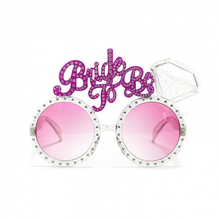 Ochelarii Decorativi, Flippy, Tema Nunta, Model Bride to Be, din Plastic, Roz [1]