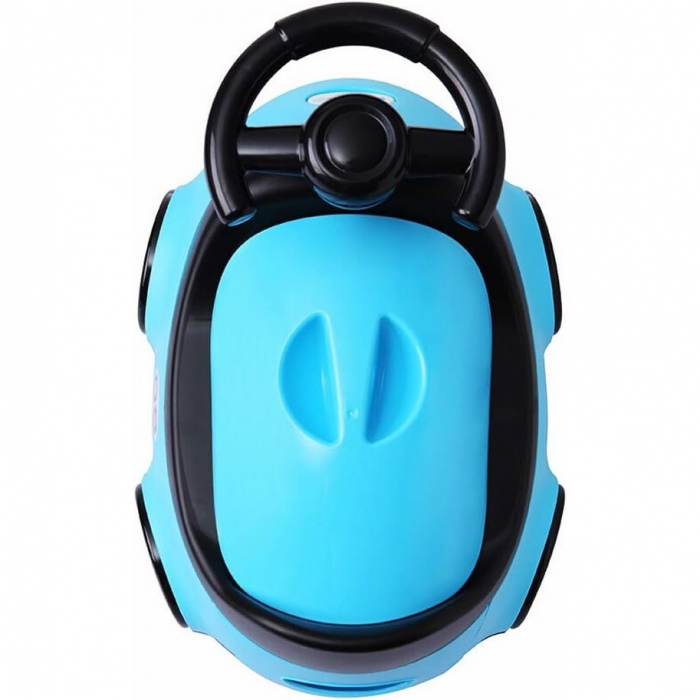 Olita pentru Copii, Flippy, +1an, Portabila, Design Masinuta cu Capac, Model Prietenos, Non-Toxic, Compartiment Detasabil, Usor de Curatat, Albastru [2]