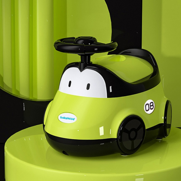Olita pentru Copii, Flippy, +1an, Portabila, Design Masinuta cu Capac, Model Prietenos, Non-Toxic, Compartiment Detasabil, Usor de Curatat, Verde [6]
