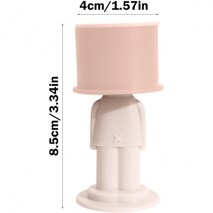 Opritor de Usa, Flippy, din Silicon, Model Magicial, cu Prindere de Perete, Anti-Coliziune, 4x 8.5 cm, Roz [4]