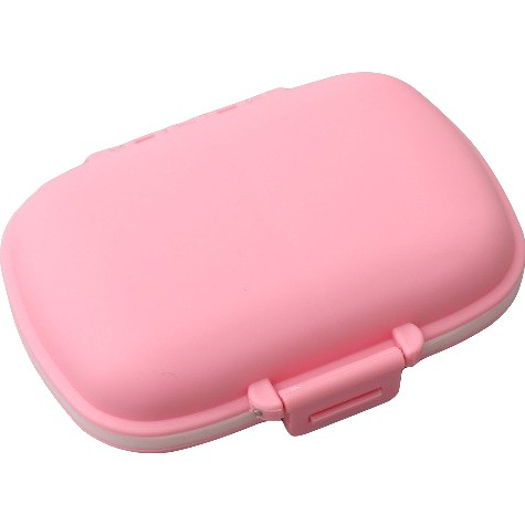 Organizator medicamente, Plastic, 8 compartimente, 0.1 L, Roz, Flippy, 11 x 7 cm [1]