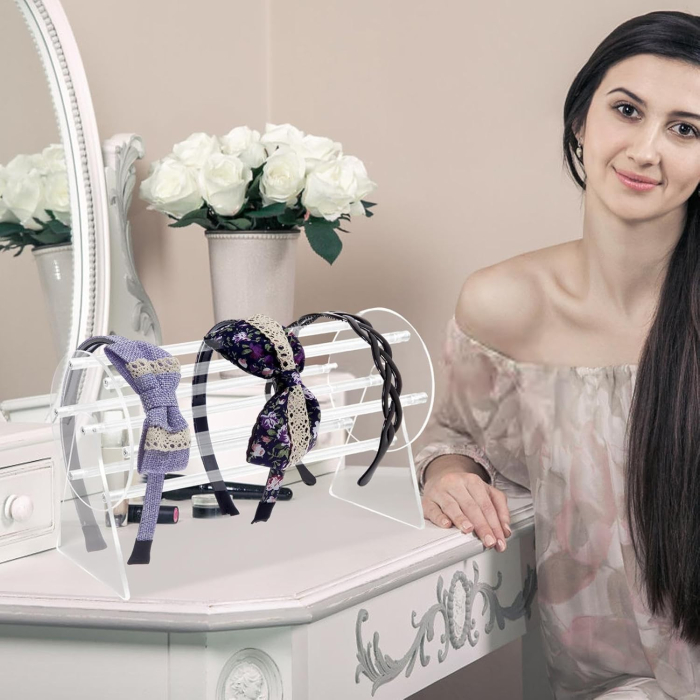 Organizator pentru Accesorii de Par, Flippy, Rotatie 360 Grade, din Plastic, 30 x 21 x 13 cm, Transparent [3]