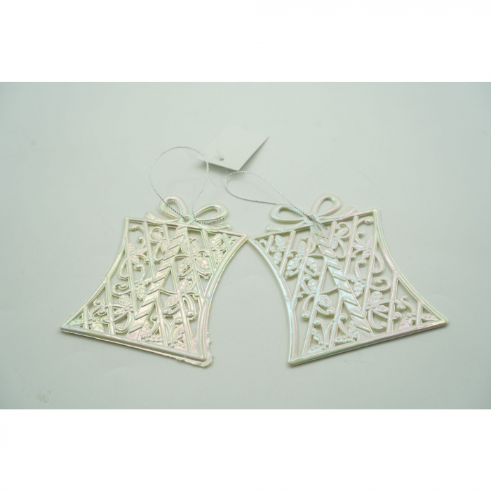 Ornament brad de Craciun, Perlat, in forma de Cadou, 9 cm x 11 cm, Plastic, Flippy [4]