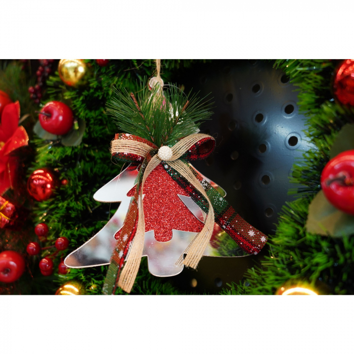 Ornament brad, Flippy, Brad, Argintiu, Lucios, 14*15CM, Acril, Interior/ Exterior [2]