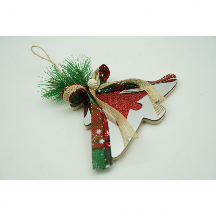 Ornament brad, Flippy, Brad, Argintiu, Lucios, 14*15CM, Acril, Interior/ Exterior [5]
