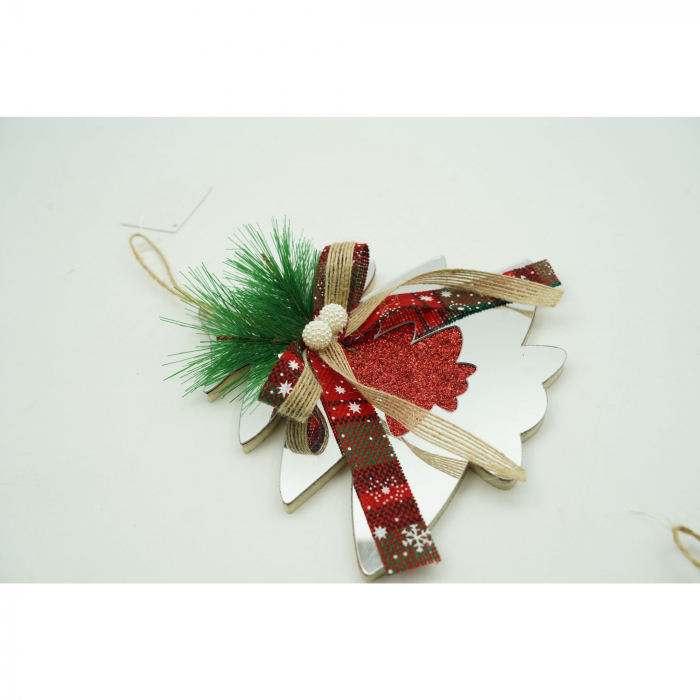 Ornament brad, Flippy, Brad, Argintiu, Lucios, 14*17CM, Acril, Interior/ Exterior [2]