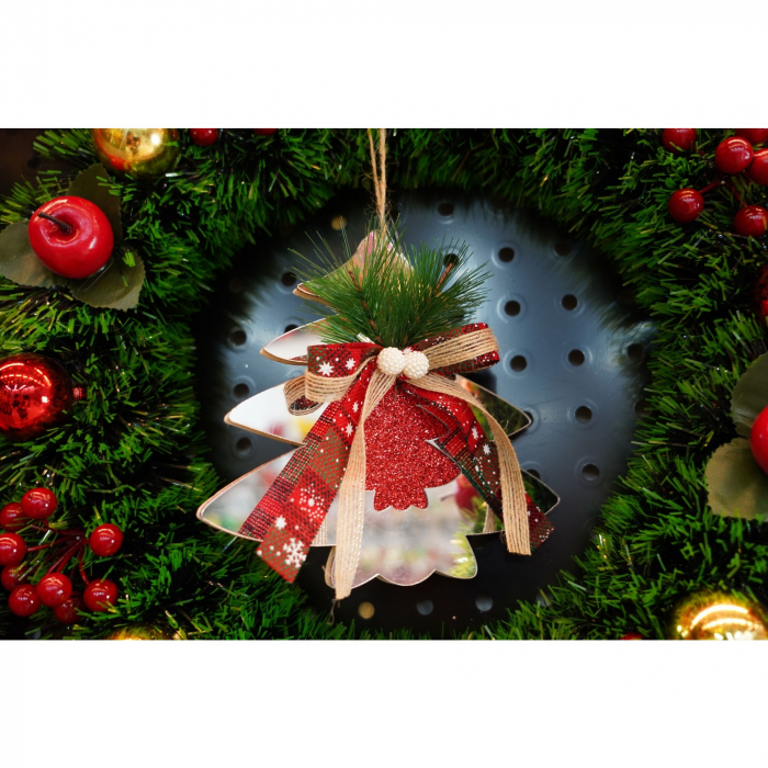 Ornament brad, Flippy, Brad, Argintiu, Lucios, 14*17CM, Acril, Interior/ Exterior [5]