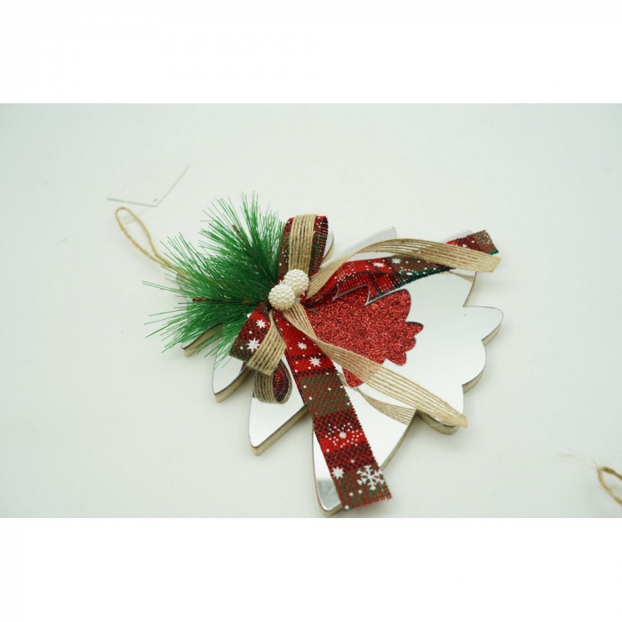 Ornament brad, Flippy, Brad, Argintiu, Lucios, 14*17CM, Acril, Interior/ Exterior [7]