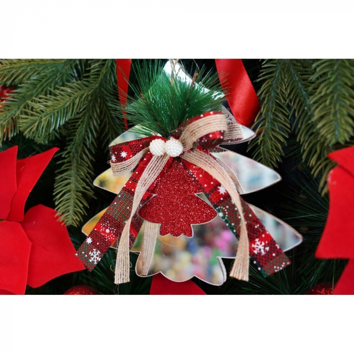 Ornament brad, Flippy, Brad, Argintiu, Lucios, 14*17CM, Acril, Interior/ Exterior [9]