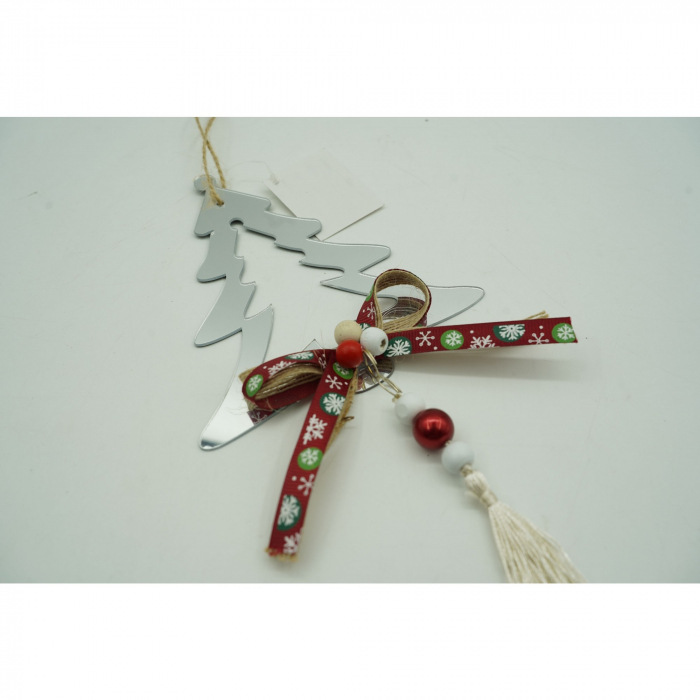 Ornament brad, Flippy, Brad, Argintiu, Lucios, 14*26CM, Acril, Interior/ Exterior [5]