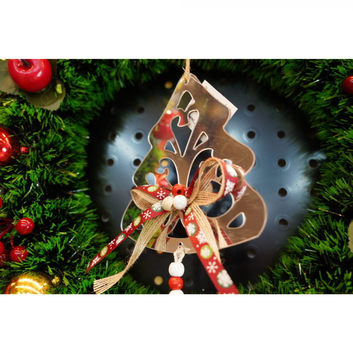 Ornament brad, Flippy, Brad, Argintiu, Lucios, 14*26CM, Acril, Interior/ Exterior [4]