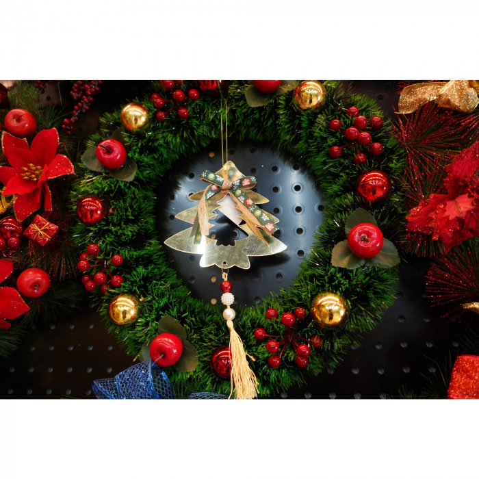 Ornament brad, Flippy, Brad, Auriu, Lucios, 14*26CM, Acril, Interior/ Exterior [2]