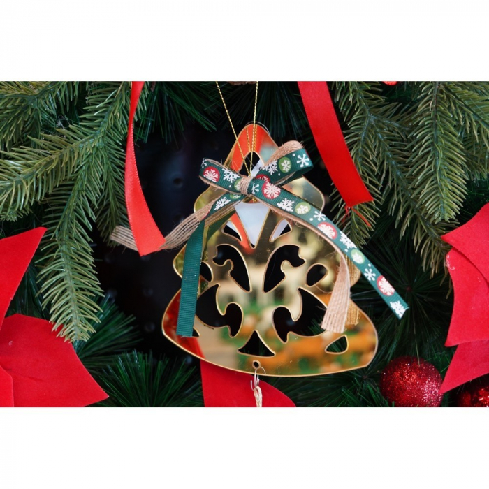 Ornament brad, Flippy, Brad, Auriu, Lucios, 15*28CM, Acril, Interior/ Exterior [7]