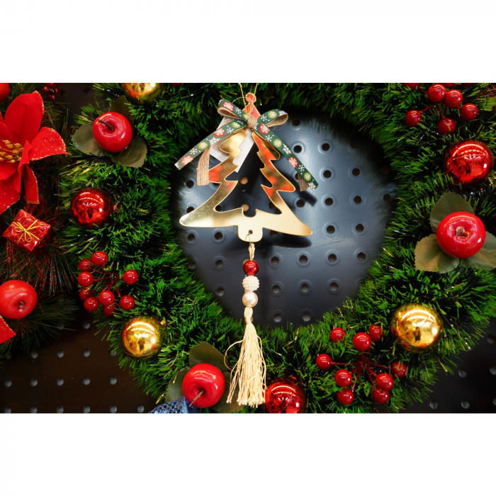 Ornament brad, Flippy, Brad, Auriu, Lucios, 15*28CM, Acril, Interior/ Exterior [2]