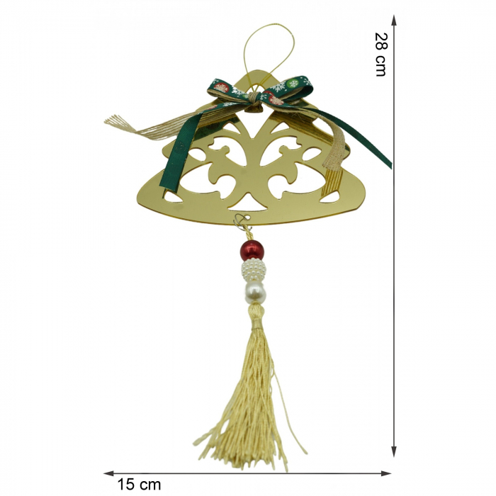 Ornament brad, Flippy, Brad, Auriu, Lucios, 15*28CM, Acril, Interior/ Exterior [6]