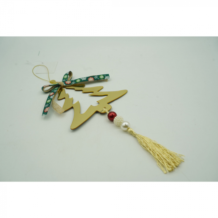 Ornament brad, Flippy, Brad, Auriu, Lucios, 15*28CM, Acril, Interior/ Exterior [5]