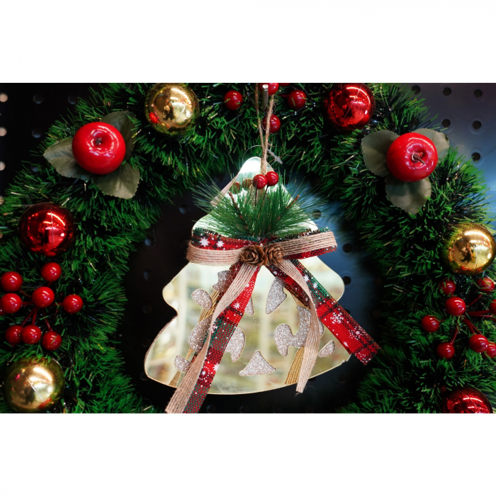 Ornament brad, Flippy, Brad, Auriu, Lucios, 16*17CM, Acril, Interior/ Exterior [2]