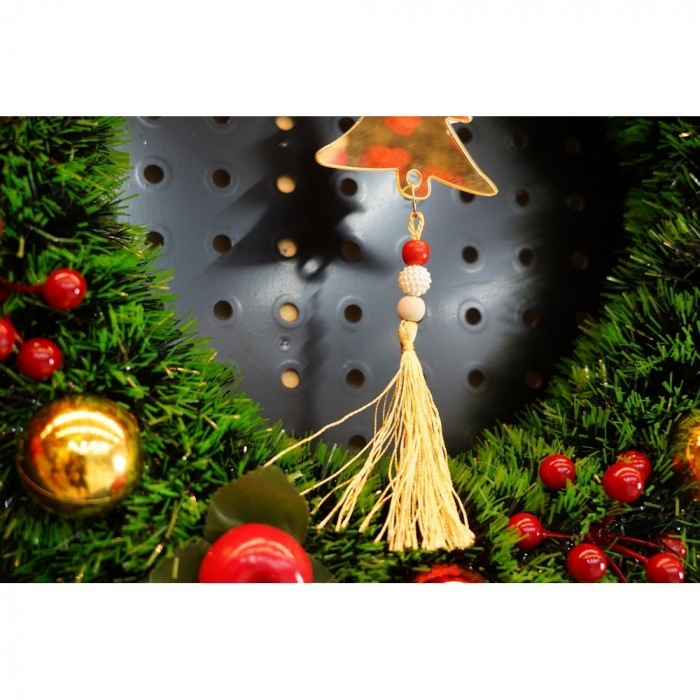 Ornament brad, Flippy, Brad, Auriu, Lucios, 8*23CM, Acril, Interior/ Exterior [9]