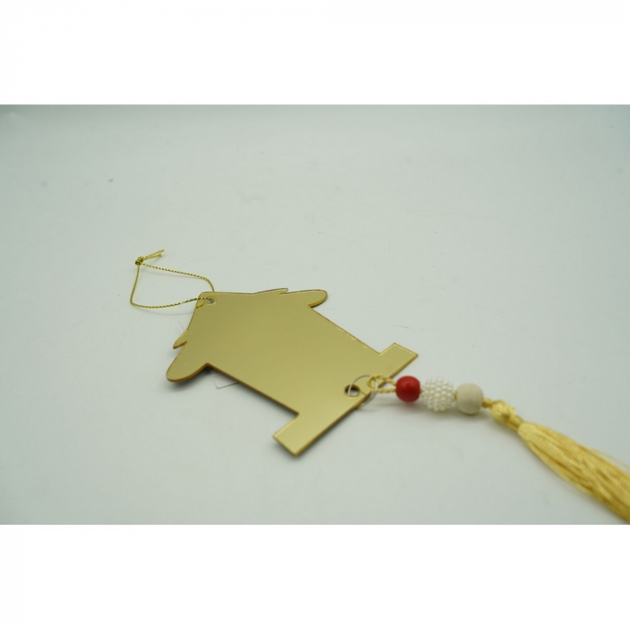 Ornament brad, Flippy, Brad, Auriu, Lucios, 8*25CM, Acril, Interior/ Exterior [9]