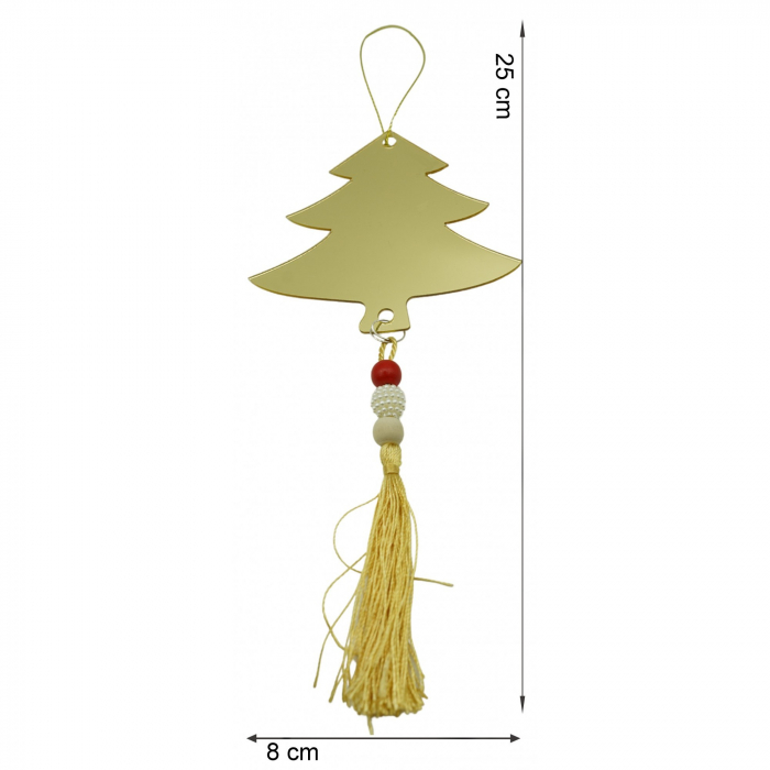 Ornament brad, Flippy, Brad, Auriu, Lucios, 8*25CM, Acril, Interior/ Exterior [6]