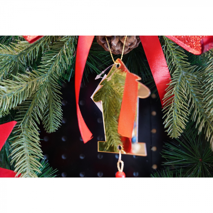 Ornament brad, Flippy, Brad, Auriu, Lucios, 8*25CM, Acril, Interior/ Exterior [2]