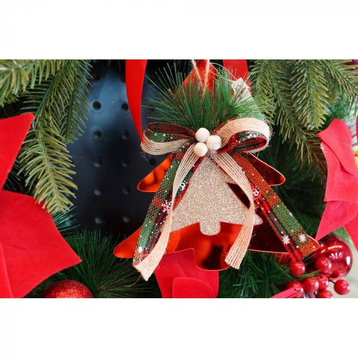 Ornament brad, Flippy, Brad, Rosu, Lucios, 14*16CM, Acril, Interior/ Exterior [7]