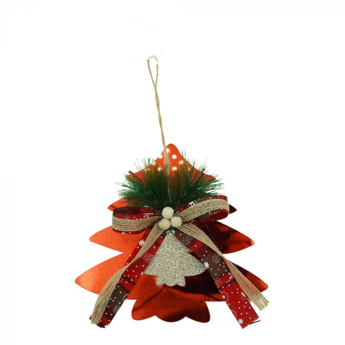 Ornament brad, Flippy, Brad, Rosu, Lucios, 14*16CM, Acril, Interior/ Exterior [1]