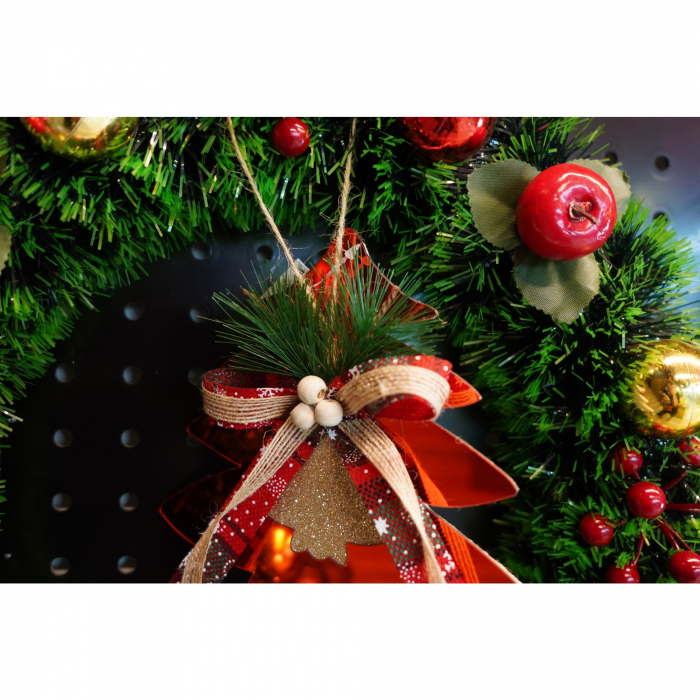 Ornament brad, Flippy, Brad, Rosu, Lucios, 14*16CM, Acril, Interior/ Exterior [4]