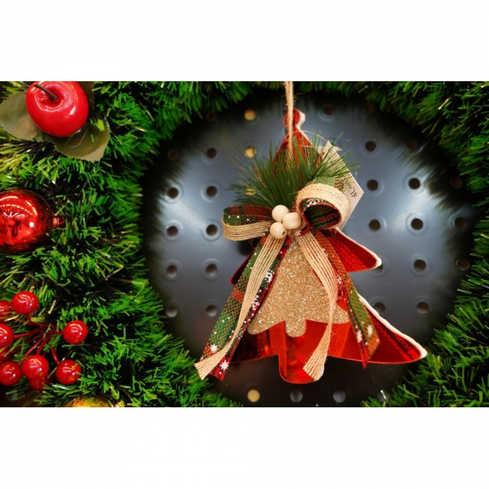 Ornament brad, Flippy, Brad, Rosu, Lucios, 14*16CM, Acril, Interior/ Exterior [9]