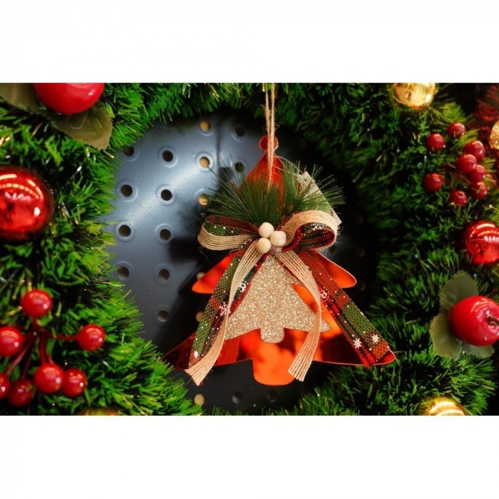 Ornament brad, Flippy, Brad, Rosu, Lucios, 14*16CM, Acril, Interior/ Exterior [8]