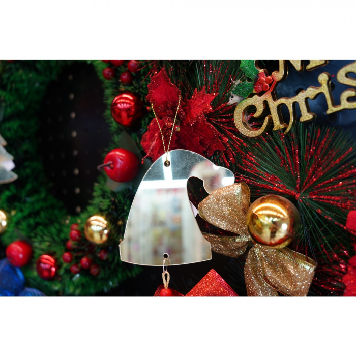 Ornament brad, Flippy, Caciulita, Auriu, Lucios, 8*25CM, Acril, Interior/ Exterior [3]