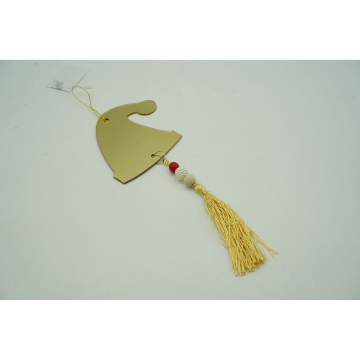 Ornament brad, Flippy, Caciulita, Auriu, Lucios, 8*25CM, Acril, Interior/ Exterior [10]