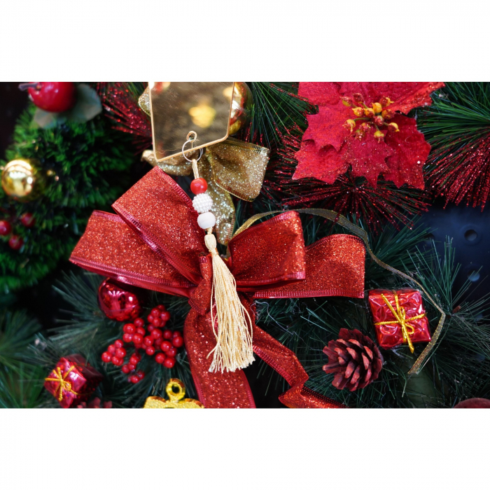 Ornament brad, Flippy, Cadou, Auriu, Lucios, 8*25CM, Acril, Interior/ Exterior [5]