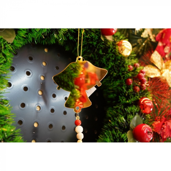 Ornament brad, Flippy, Clopotei, Auriu, Lucios, 10*23CM, Acril, Interior/ Exterior [8]