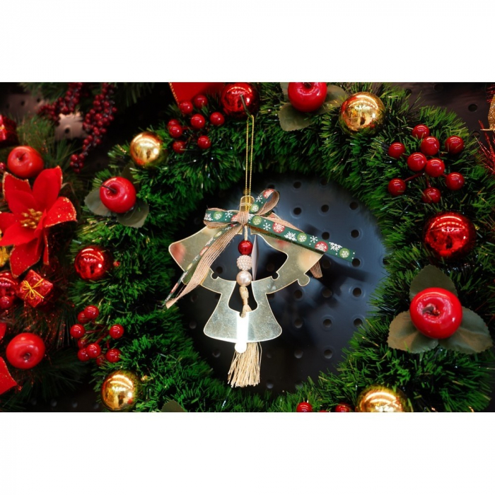 Ornament brad, Flippy, Clopotei, Auriu, Lucios, 14*26CM, Acril, Interior/ Exterior [9]