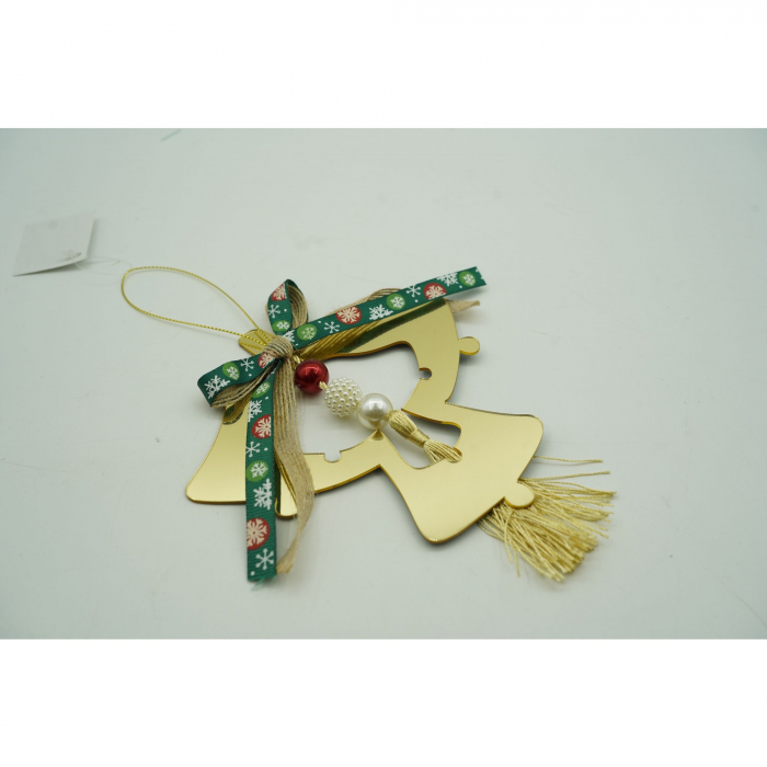 Ornament brad, Flippy, Clopotei, Auriu, Lucios, 14*26CM, Acril, Interior/ Exterior [5]