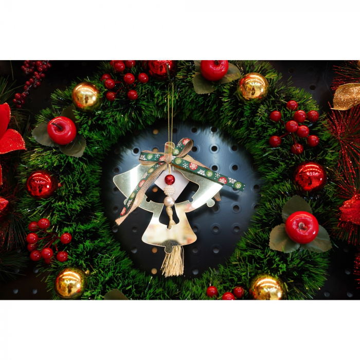 Ornament brad, Flippy, Clopotei, Auriu, Lucios, 14*26CM, Acril, Interior/ Exterior [2]