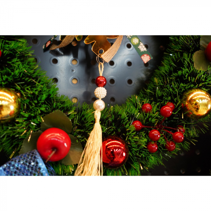 Ornament brad, Flippy, Fulg de nea, Auriu, Lucios, 15*27CM, Acril, Interior/ Exterior [4]