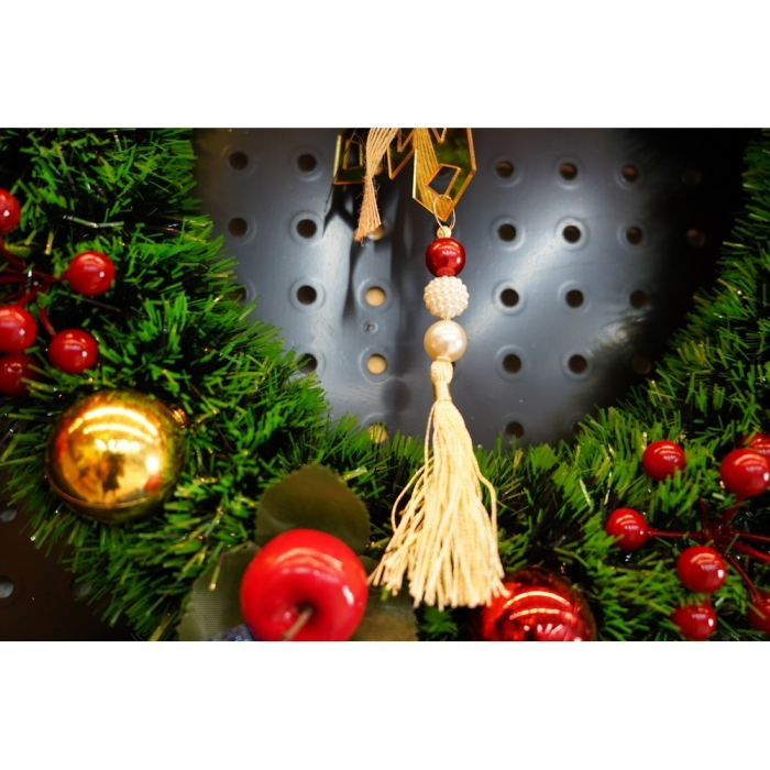Ornament brad, Flippy, Fulg de nea, Auriu, Lucios, 16*30CM, Acril, Interior/ Exterior [9]