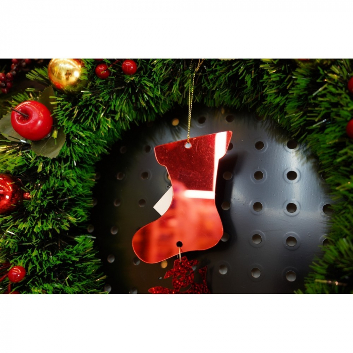 Ornament brad, Flippy, Gheata, Om de zapada, Rosu, Lucios, 10*28CM, Acril, Interior/ Exterior [9]