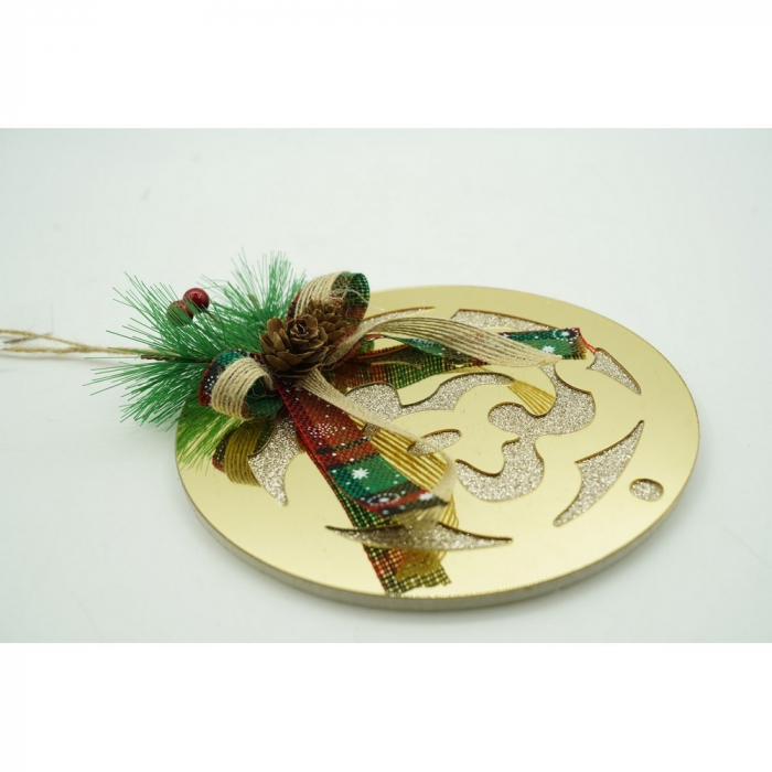 Ornament brad, Flippy, Glob, Auriu, Lucios, 17*17CM, Acril, Interior/ Exterior [10]