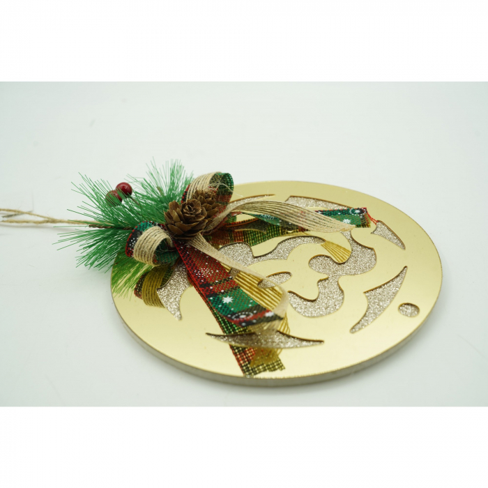 Ornament brad, Flippy, Glob, Auriu, Lucios, 17*17CM, Acril, Interior/ Exterior [5]
