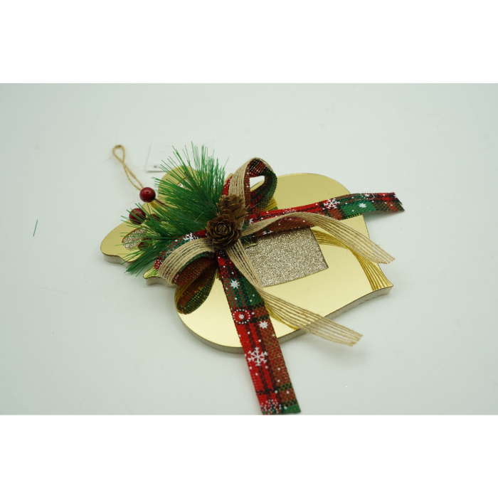 Ornament brad, Flippy, Inima, Auriu, Lucios, 15*16CM, Acril, Interior/ Exterior [4]
