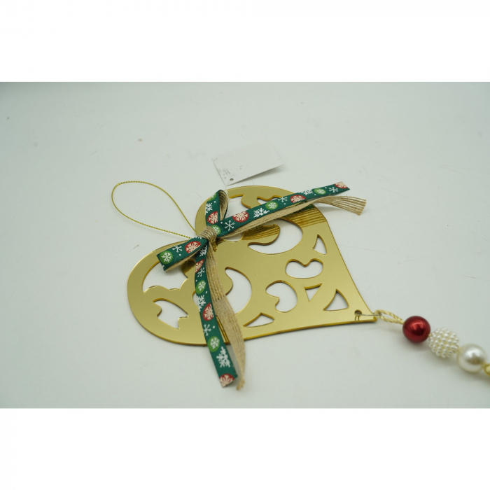 Ornament brad, Flippy, Inima, Auriu, Lucios, 15*26CM, Acril, Interior/ Exterior [5]
