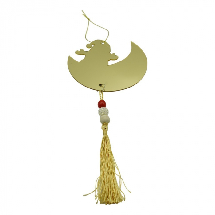 Ornament brad, Flippy, Luna, Auriu, Lucios, 10*25CM, Acril, Interior/ Exterior [1]