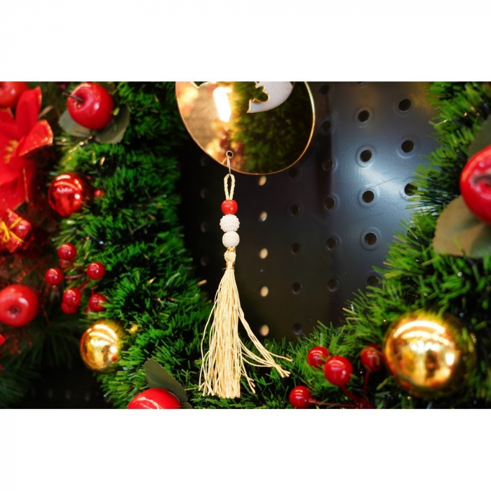 Ornament brad, Flippy, Luna, Auriu, Lucios, 10*25CM, Acril, Interior/ Exterior [8]